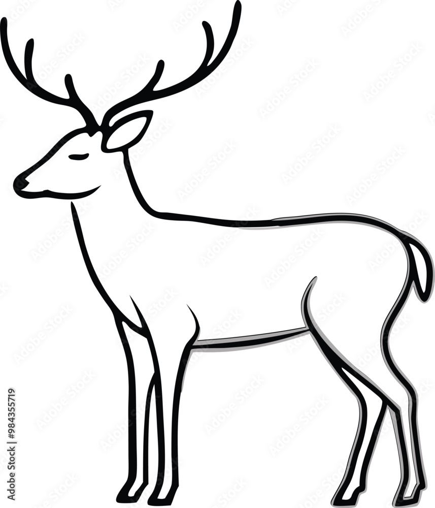 Set of deer in continuous line art drawing style. Continuous line drawing collection of deer. Deer in abstract and minimalist linear icon set. Vector illustration Pro Vector. Set of deer in continuous line art drawing style. Continuous line drawing collection of deer. Deer in abstract and minimalist linear icon set. Vector illustration Pro Vector.