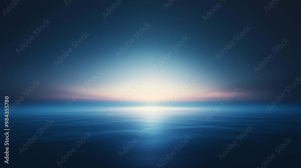 Obraz premium Blue Underwater Depths With Soft Light and Calm Atmosphere