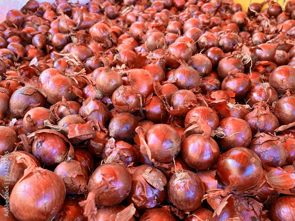 onions on a market