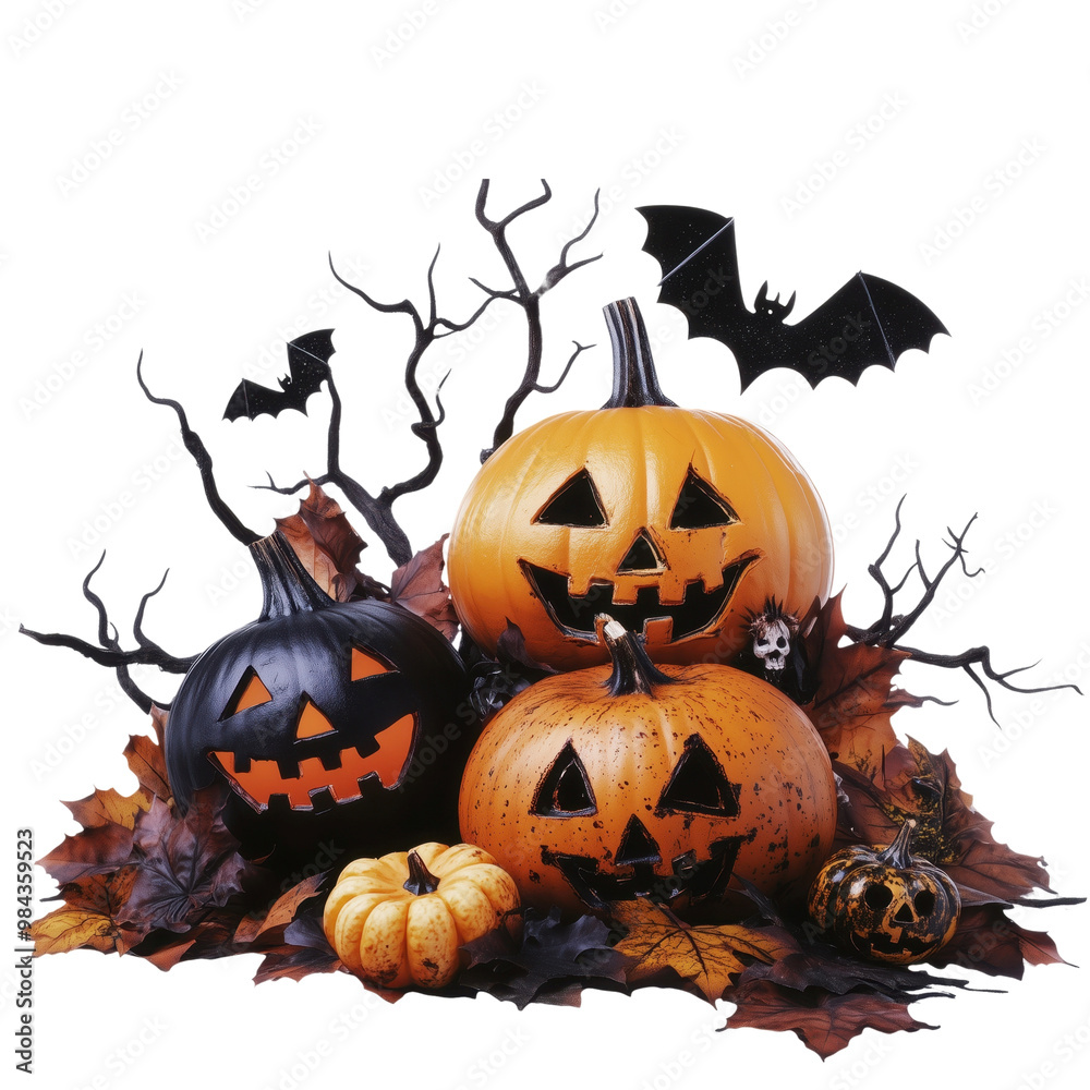 Halloween element in transparent background Halloween element in transparent background
