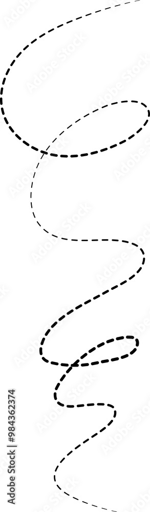 Spiral dashed lines shape, curl, curve, twirl Spiral dashed lines shape, curl, curve, twirl