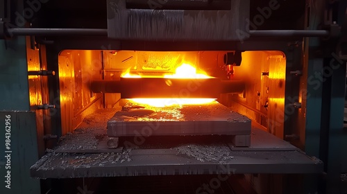 Heat treatment furnace for metal photo