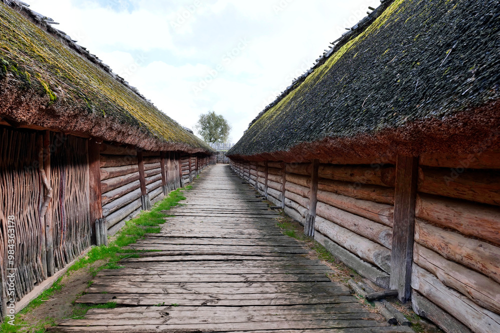 Gród w Biskupinie – stanowisko archeologiczne na Pojezierzu Gnieźnieńskim we wsi Biskupin w województwie kujawsko-pomorskim. Na podstawie badań drewnianych bali stwierdzono, że 50% użytych do budowy g