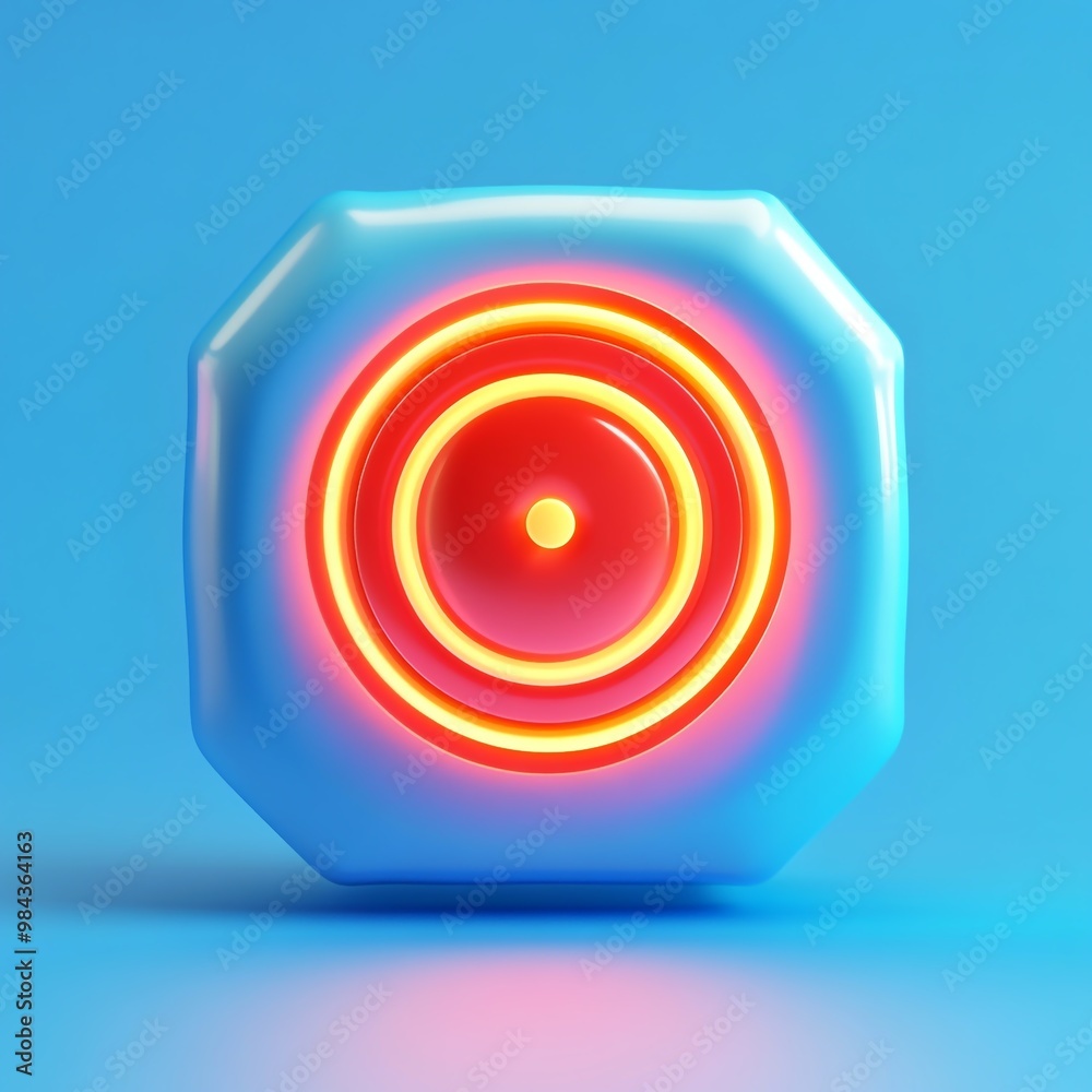 3D Goals Icon: Common Objectives for Team Success Logo Illustration 3D Goals Icon: Common Objectives for Team Success Logo Illustration