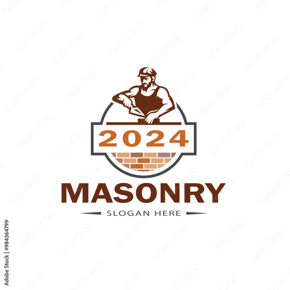 Masonry architecture logo design inspiration vector template Masonry architecture logo design inspiration vector template