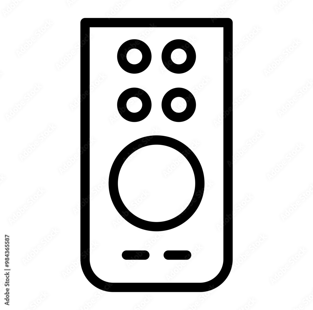 remote control icon - simple line icon remote control icon - simple line icon