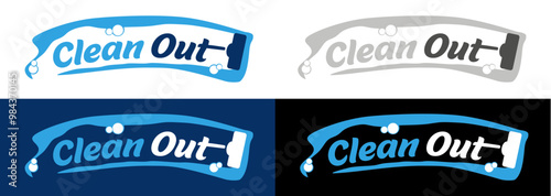 logotipo limpieza burbujas corporativo