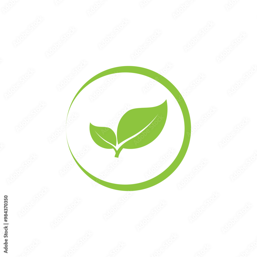 Natural leaf logo icon illustration Natural leaf logo icon illustration