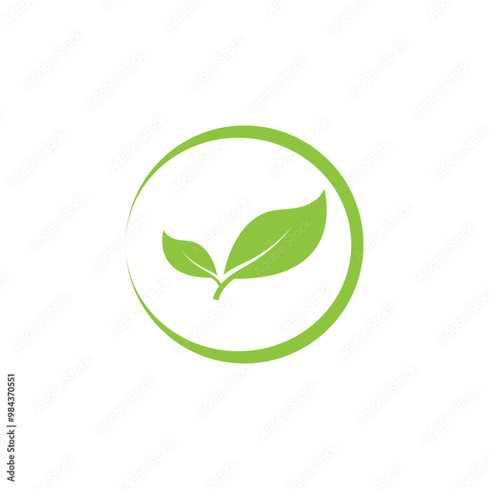 Natural leaf logo icon illustration Natural leaf logo icon illustration