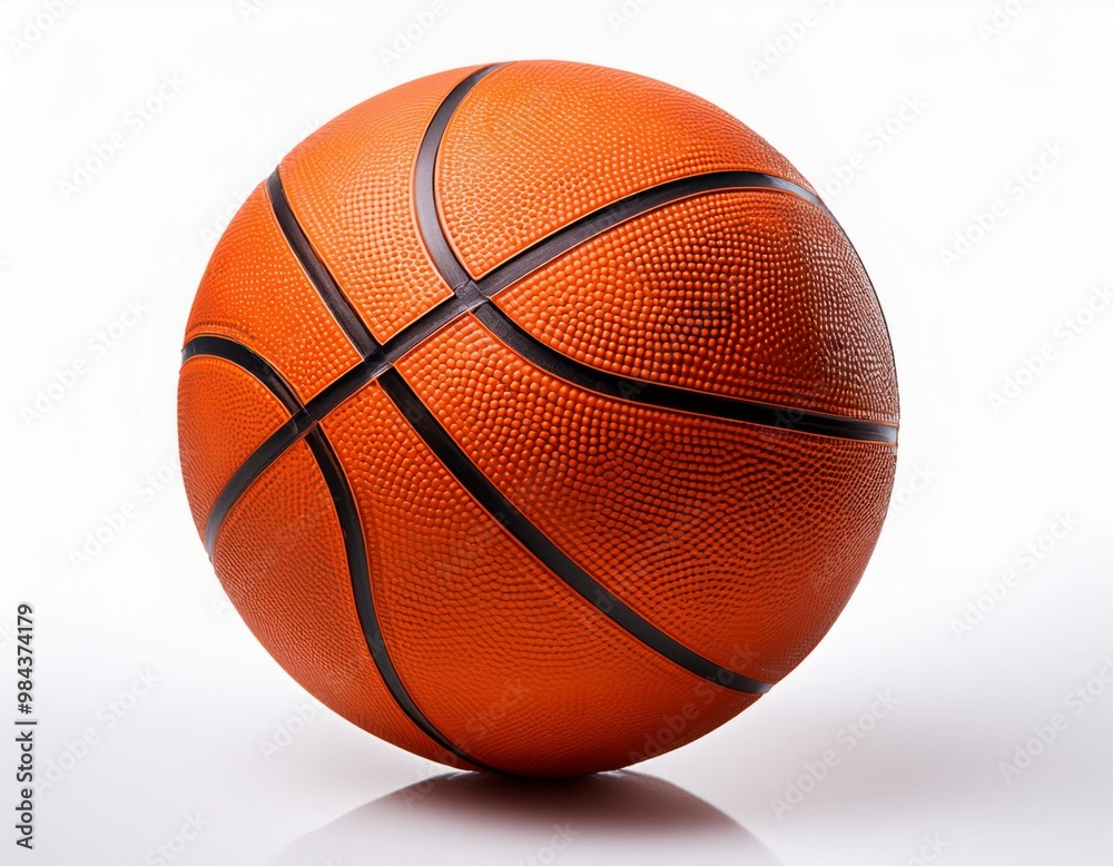 Fototapeta premium Orange basketball, ball isolated on white background