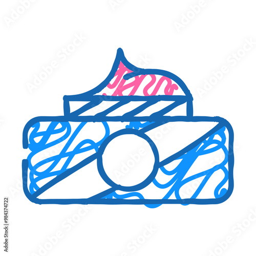 cream for callus treatment doodle icon sketch vector. cream for callus treatment sign. isolated symbol illustration