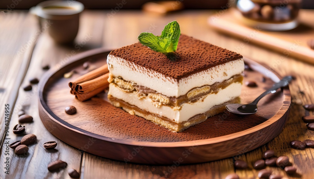 Coffee flavored cake, square cubes beautifully arranged. Coffee flavored cake, square cubes beautifully arranged.
