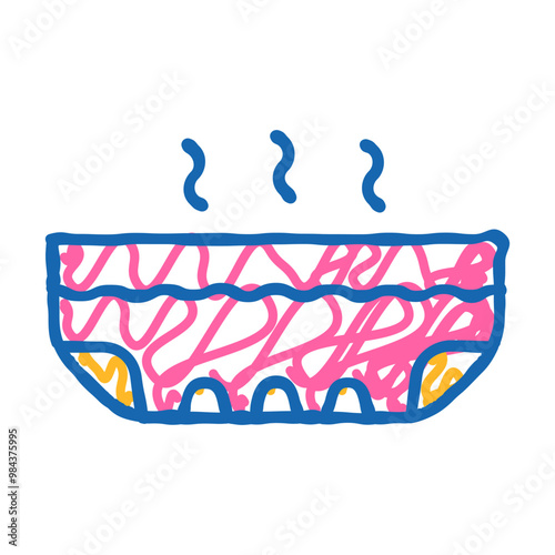 foot bath doodle icon sketch vector. foot bath sign. isolated symbol illustration