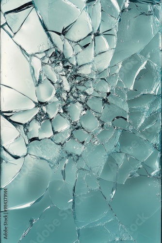 Full frame broken glass surface image.