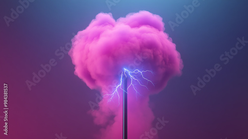 St Elmo s Fire   A blue or violet glow caused by electricity, often seen on tall objects during storms photo