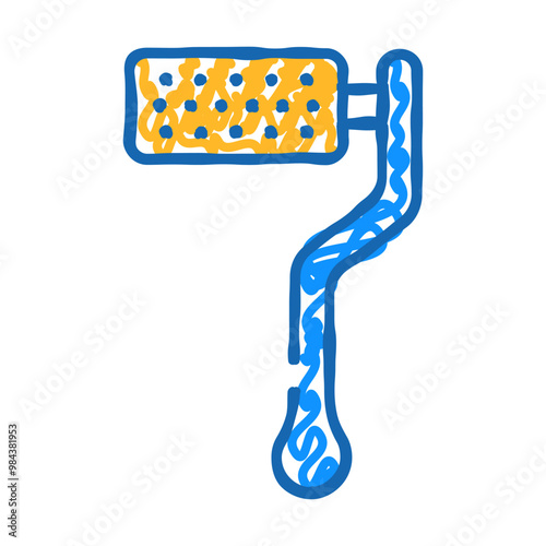 handle callus remover doodle icon sketch vector. handle callus remover sign. isolated symbol illustration