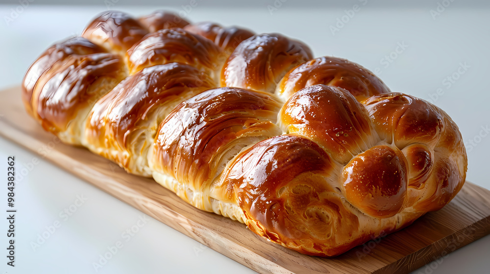 Brioche isolated white background Brioche isolated white background