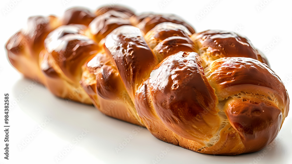 Brioche isolated white background Brioche isolated white background