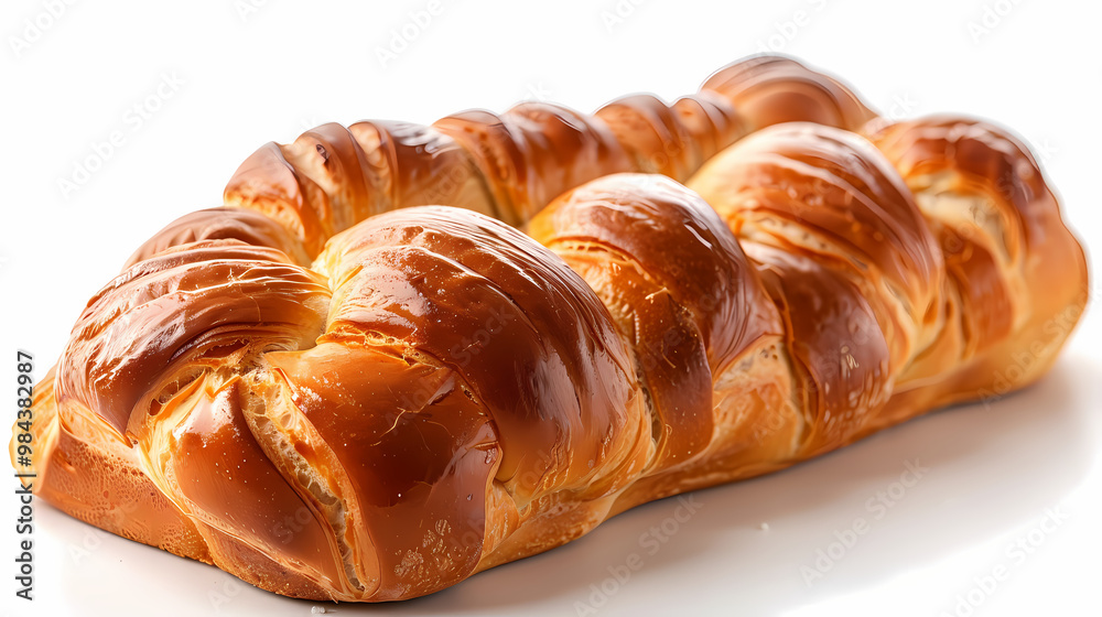 Brioche isolated white background Brioche isolated white background