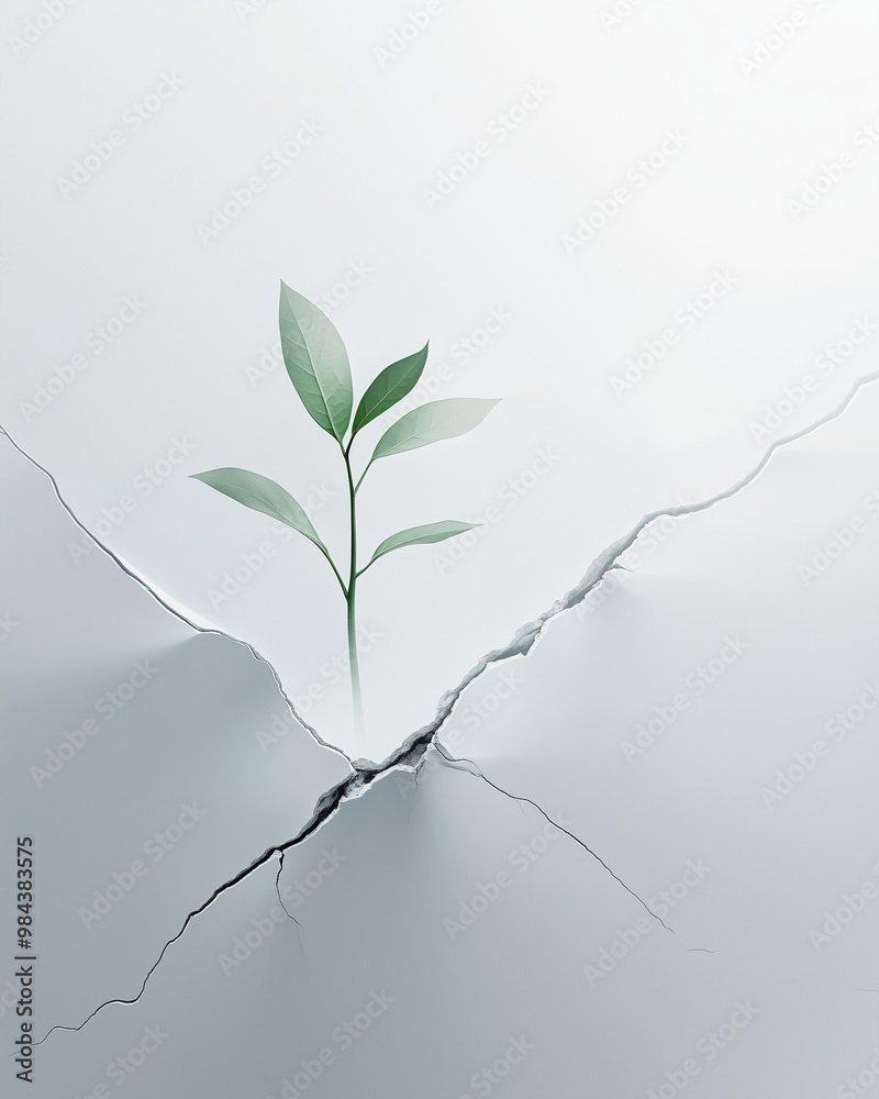 Fototapeta premium Minimalistic plant
