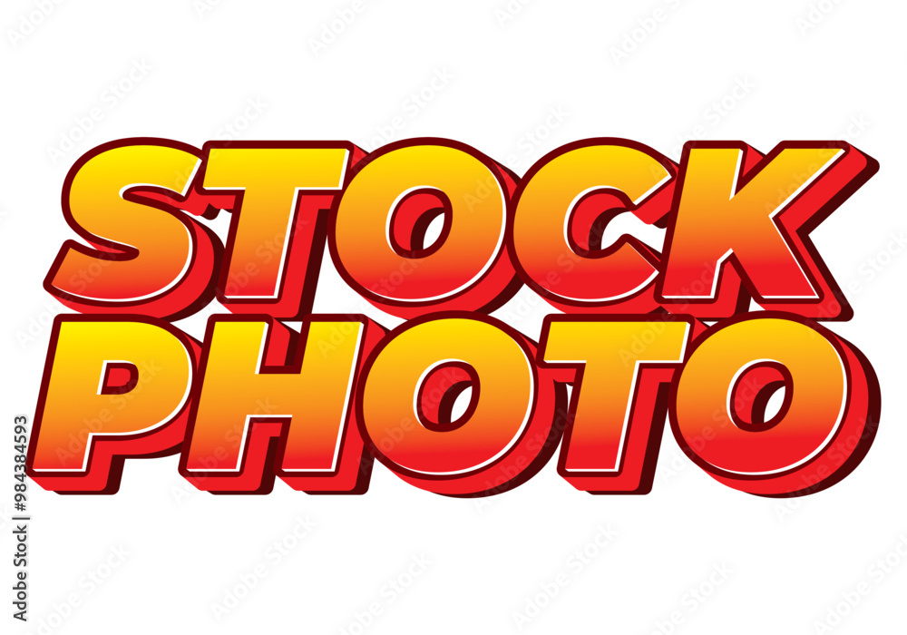 Stock photo. Text effect in 3D style with modern colors Stock photo. Text effect in 3D style with modern colors