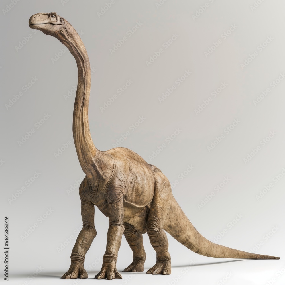 Obraz premium Gigantic Prehistoric Dinosaur Skeleton Exhibit in Natural History Museum