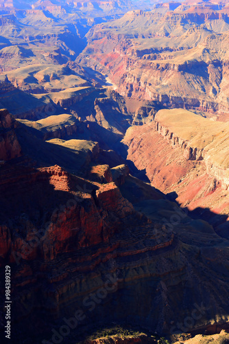 Hazy Sky Day At The Grand Canyon Arizona