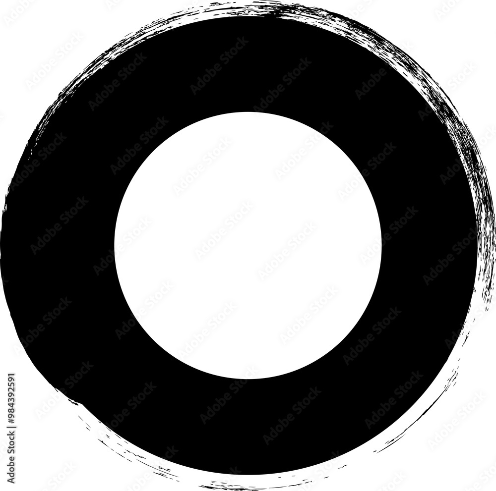 Circle brush frames. Design elements for banner, decorations Circle brush frames. Design elements for banner, decorations