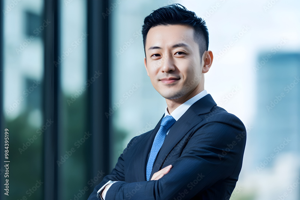 Japanese Man, Corporate Background, Entrepreneurial Portrait Japanese Man, Corporate Background, Entrepreneurial Portrait
