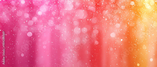 A vibrant background featuring swirling colors of pink, orange, and bokeh effects, perfect for festive and artistic themes. photo