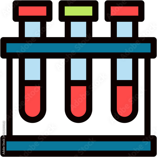 Test Tube, Blood Tube, Test, Testing, Medical Icon