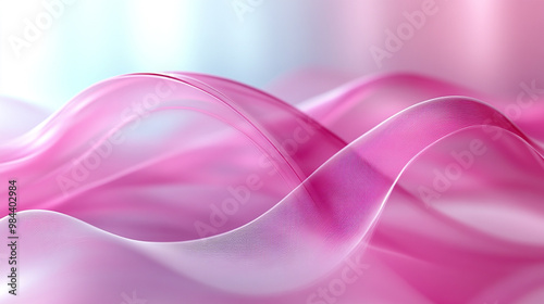 Delicate pink and pastel waves create a serene and calming atmosphere, perfect for backgrounds and abstract designs.