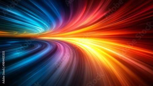 Vibrant abstract background featuring dynamic colors blending smoothly, creating a sense of motion and energy.