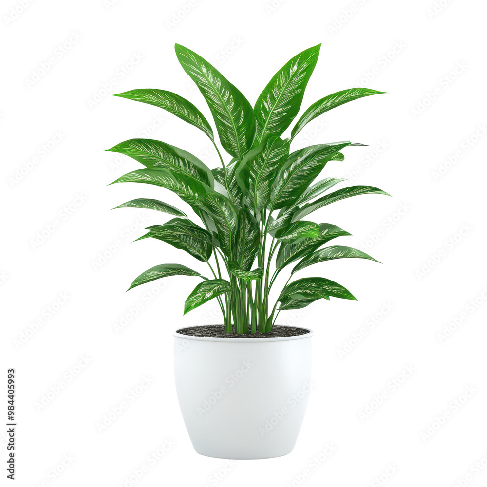 A vibrant indoor plant with lush green leaves, ideal for enhancing home decor and bringing a touch of nature indoors., isolated on a transparent background. A vibrant indoor plant with lush green leaves, ideal for enhancing home decor and bringing a touch of nature indoors., isolated on a transparent background.