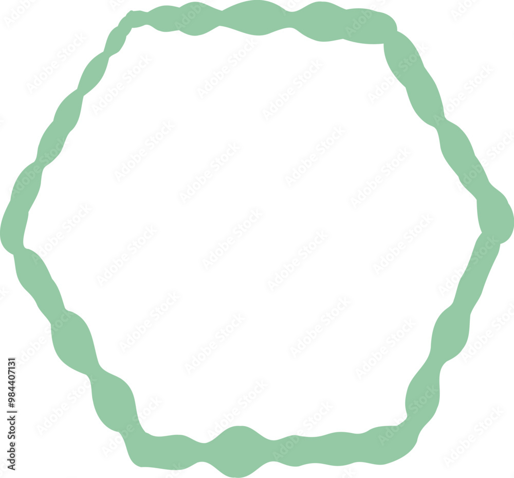 Obraz premium Hand Drawn Hexagon Scrapbook