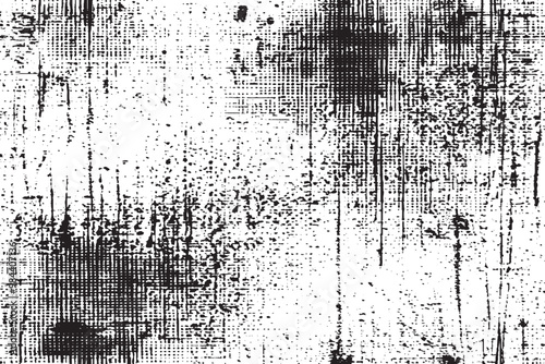Grunge Distressed Monochrome Abstract Texture Overlay for Backgrounds