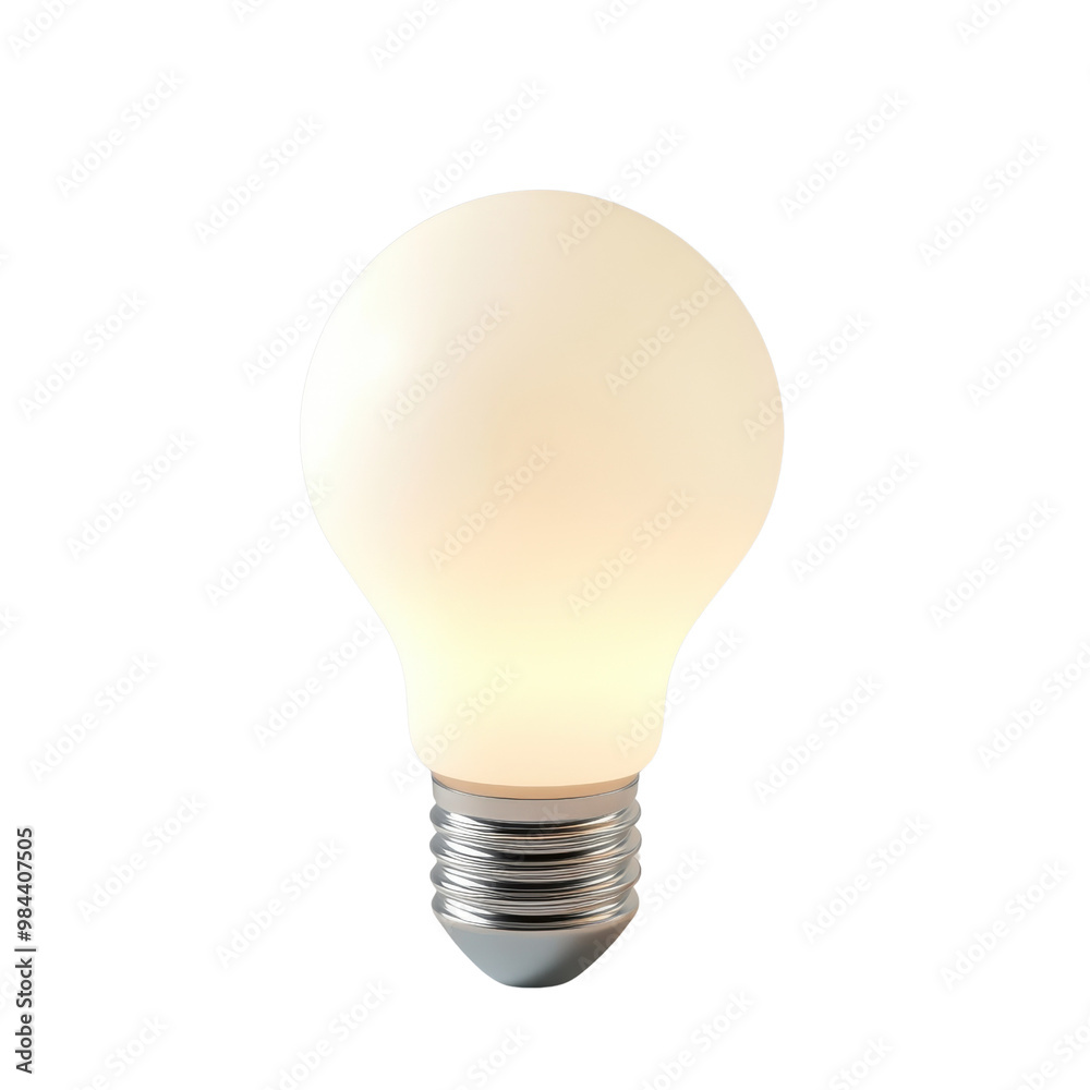 Illuminating light bulb glowing softly, perfect for concepts of energy, brightness, and home lighting designs., isolated on a transparent background. Illuminating light bulb glowing softly, perfect for concepts of energy, brightness, and home lighting designs., isolated on a transparent background.