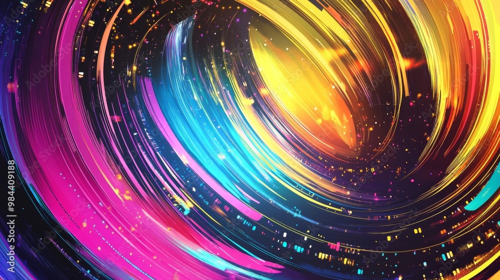 Obraz premium Dynamic Background with Vibrant Hues and Text Space