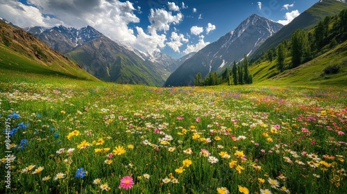 meadow with flowers