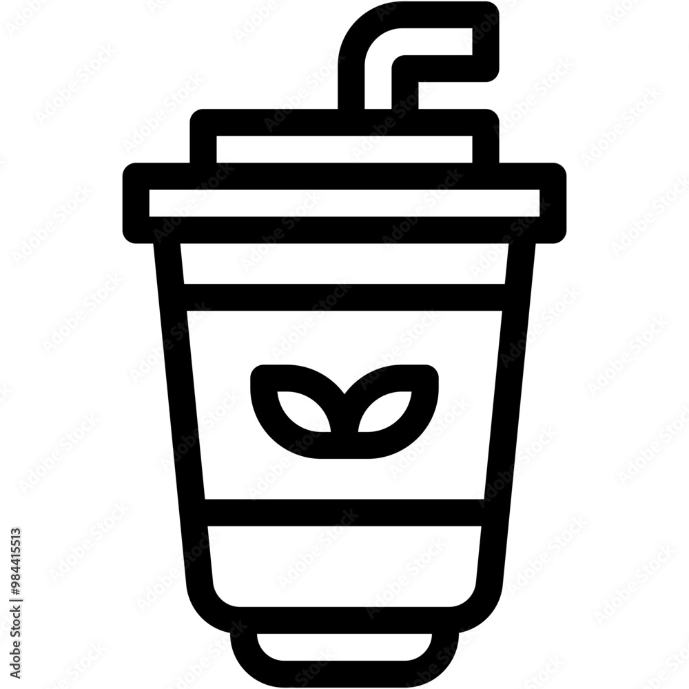 Vector Icon Soda, Drink, Soft Drink, Plastic Cup, Straw, Food And Restaurant Vector Icon Soda, Drink, Soft Drink, Plastic Cup, Straw, Food And Restaurant