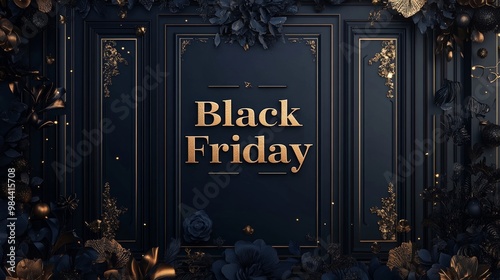 Glamorous Black Friday Banner with Upscale Design