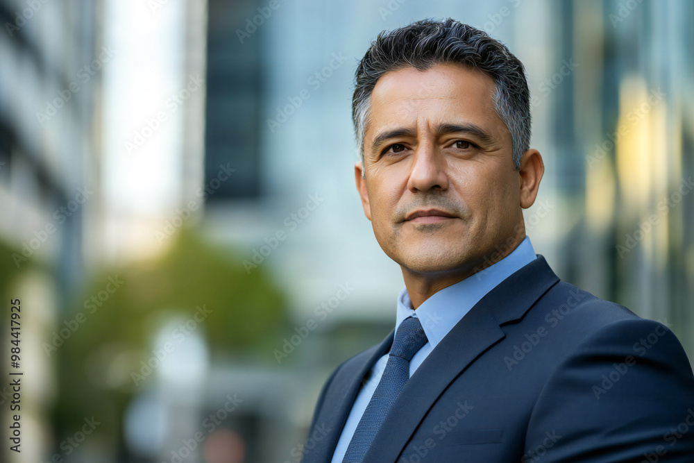 business portrait of a mature middle-aged man in suit outdoors business portrait of a mature middle-aged man in suit outdoors