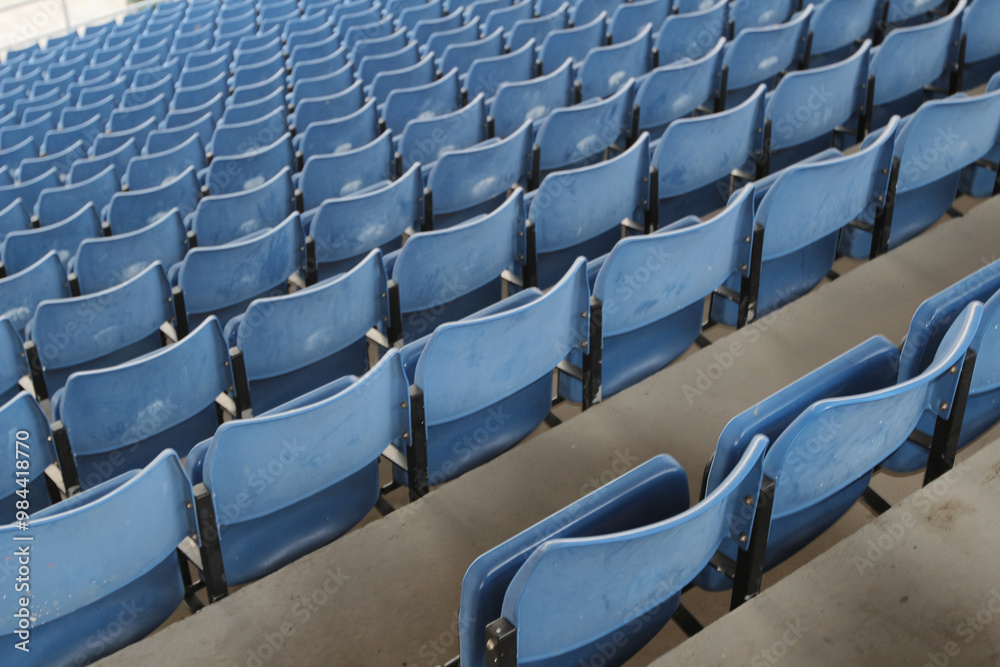 Fototapeta premium a row of seat on sport stadium