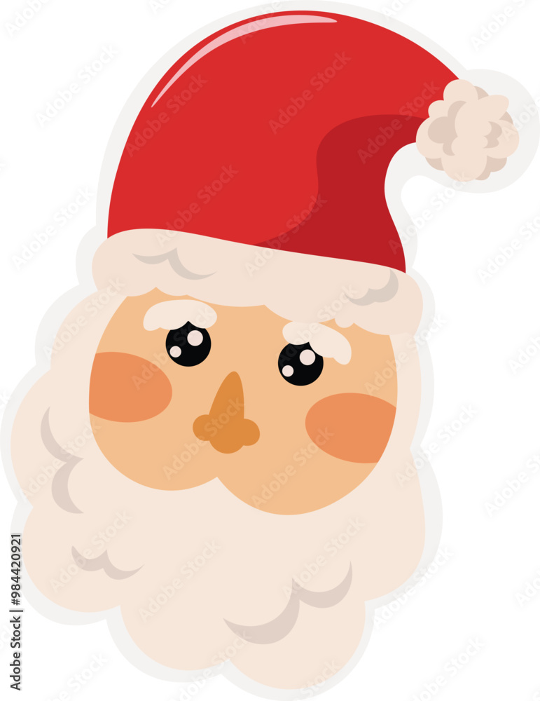 Collection of Christmas characters and decor elements
