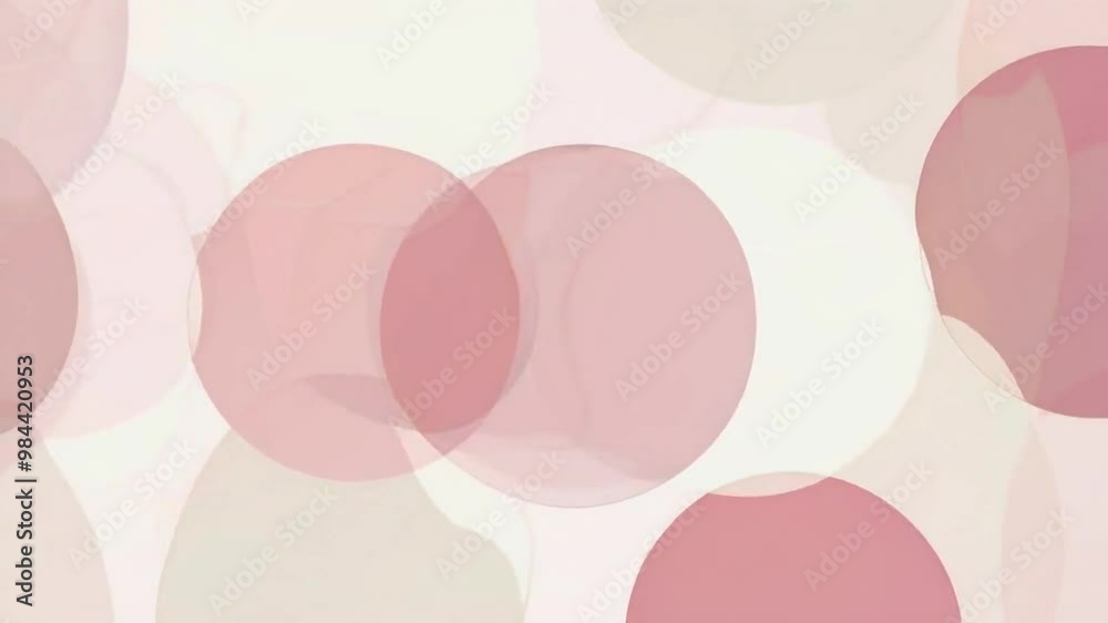 Abstract background with pink and beige circles of different sizes and transparency. Abstract background with pink and beige circles of different sizes and transparency.