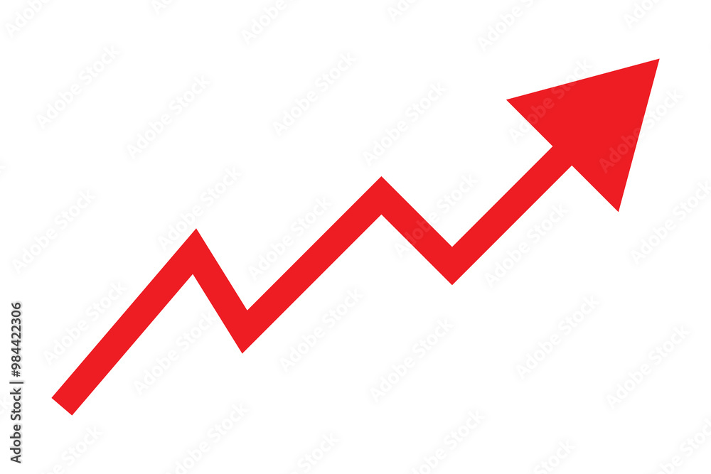 Growth Trend Chart icon vecto set. Profit graph illustration sign collection. up arrow symbol or logo. Growth Trend Chart icon vecto set. Profit graph illustration sign collection. up arrow symbol or logo.