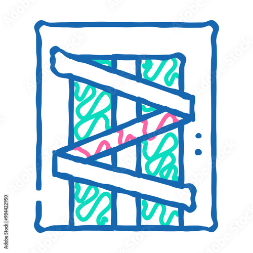 lift repair doodle icon sketch vector. lift repair sign. isolated symbol illustration