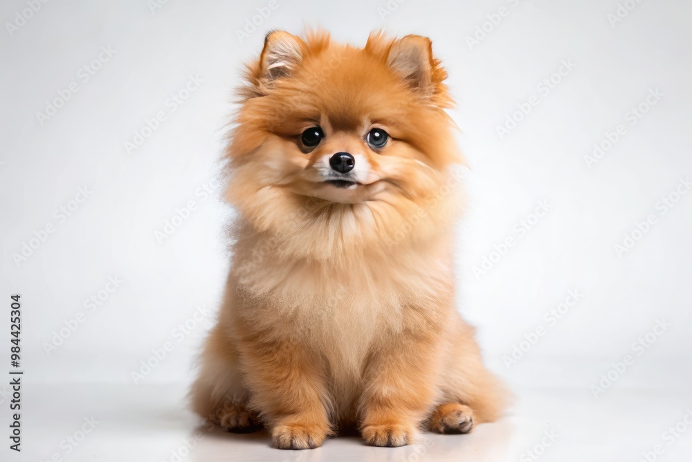 This small dog's brown coat is fluffing up with interest, its adorable face creased with concentration as it surveys its surroundings. This small dog's brown coat is fluffing up with interest, its adorable face creased with concentration as it surveys its surroundings.