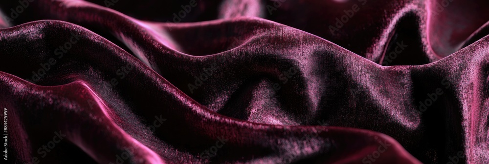 Obraz premium Crushed velvet texture with a luxurious sheen and deep folds