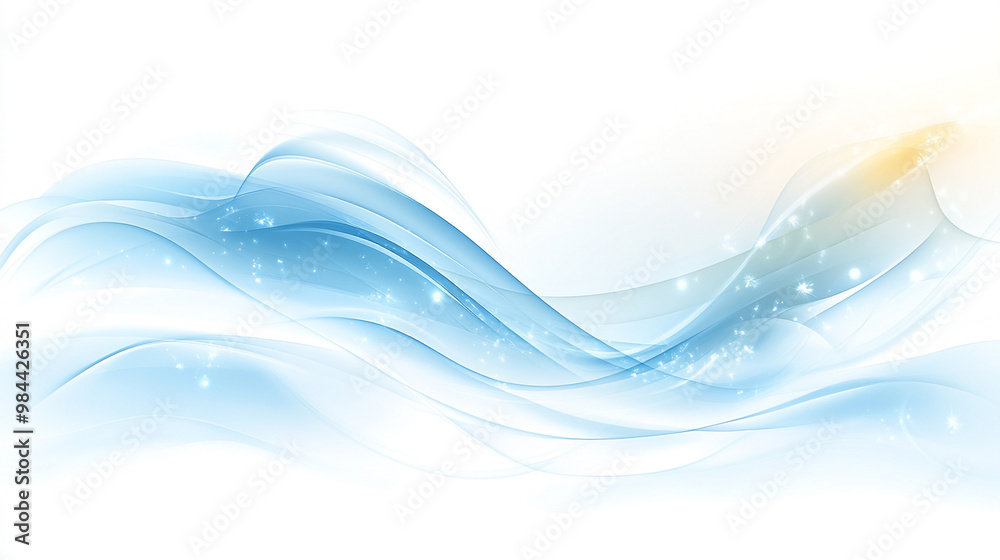 Soft, flowing blue waves with shimmering accents create a serene and calming background perfect for various designs. Soft, flowing blue waves with shimmering accents create a serene and calming background perfect for various designs.